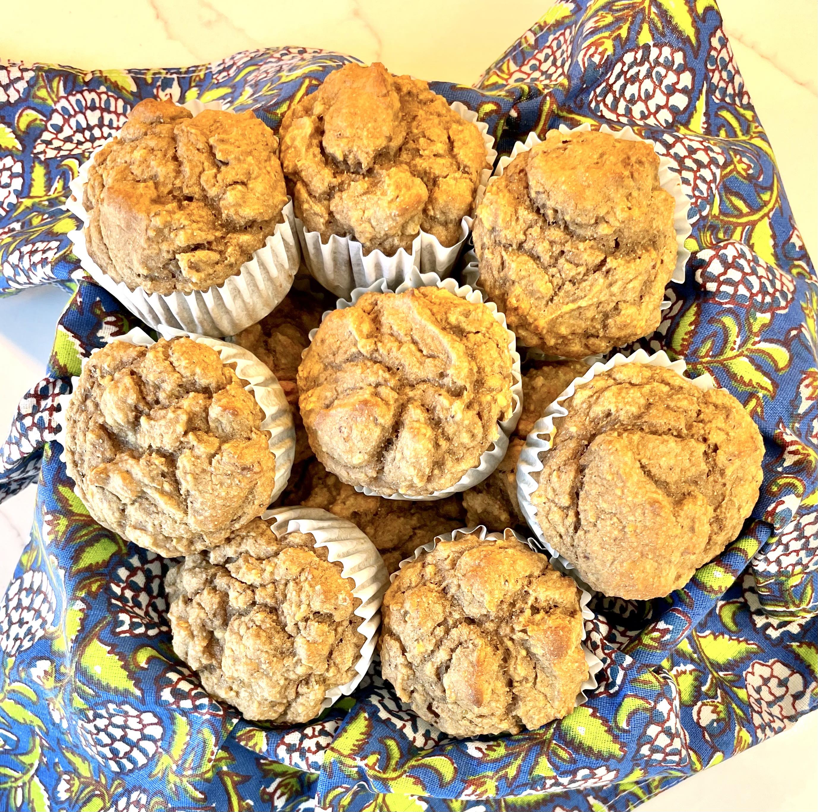 Red Lentil Banana Muffins Vegan WFPB ~ Oil-Free ~ No Refined Sweeteners