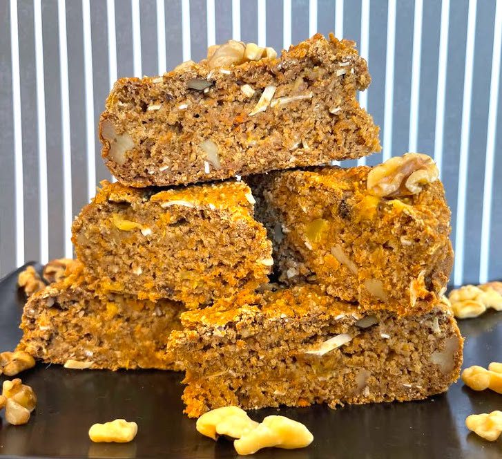 Vegan Pineapple Carrot Breakfast Cake ~ No Oil ~ No Sugar ~ Date Sweetened ~ WFPB