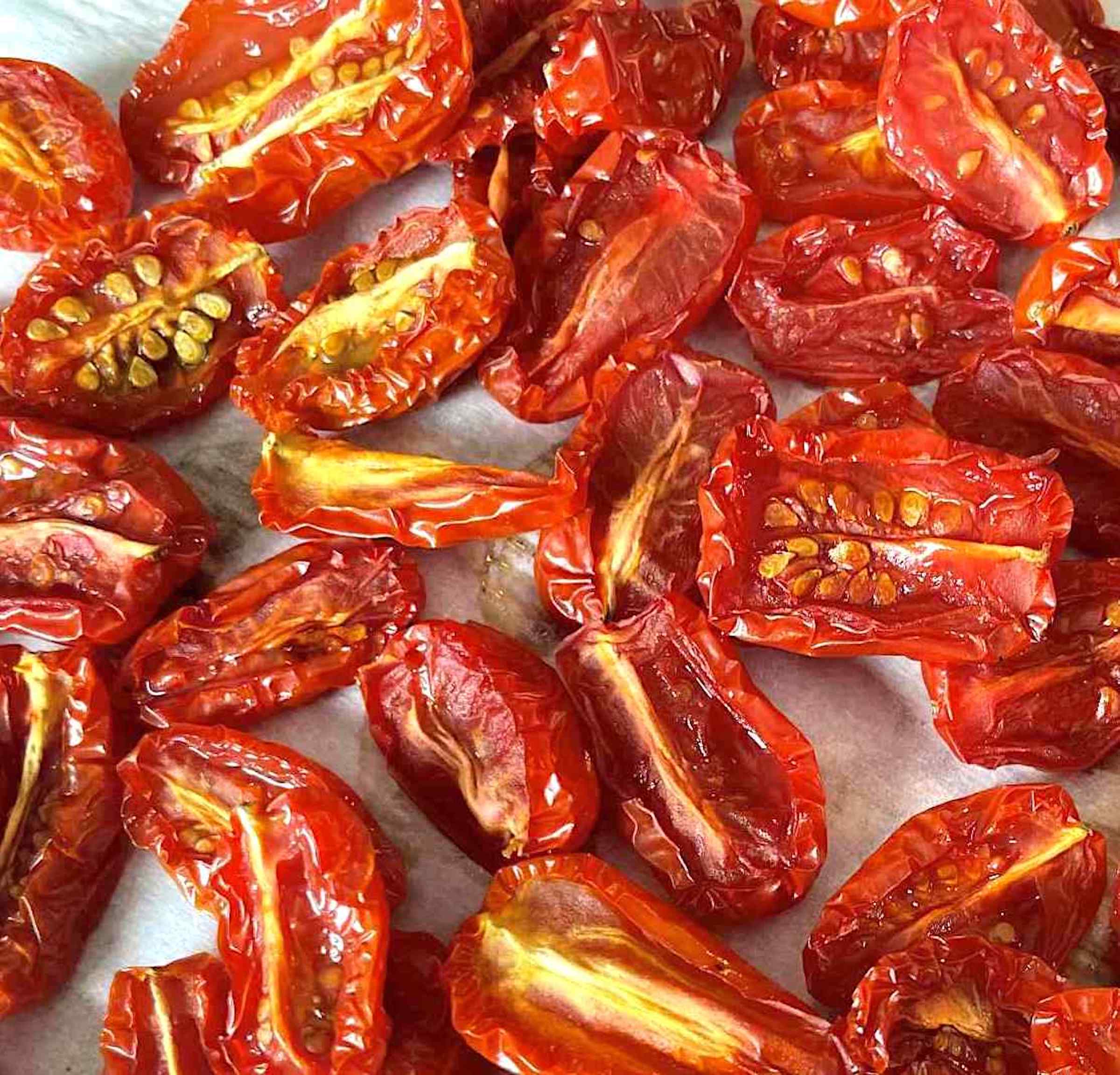 Semi-Dried Cherry or Grape Tomatoes Using Conventional Oven