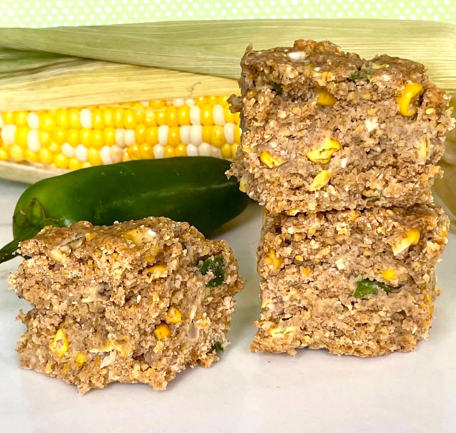 Vegan Jalapeño Cornbread ~ Oil-Free ~ Whole Grain ~ WFPB