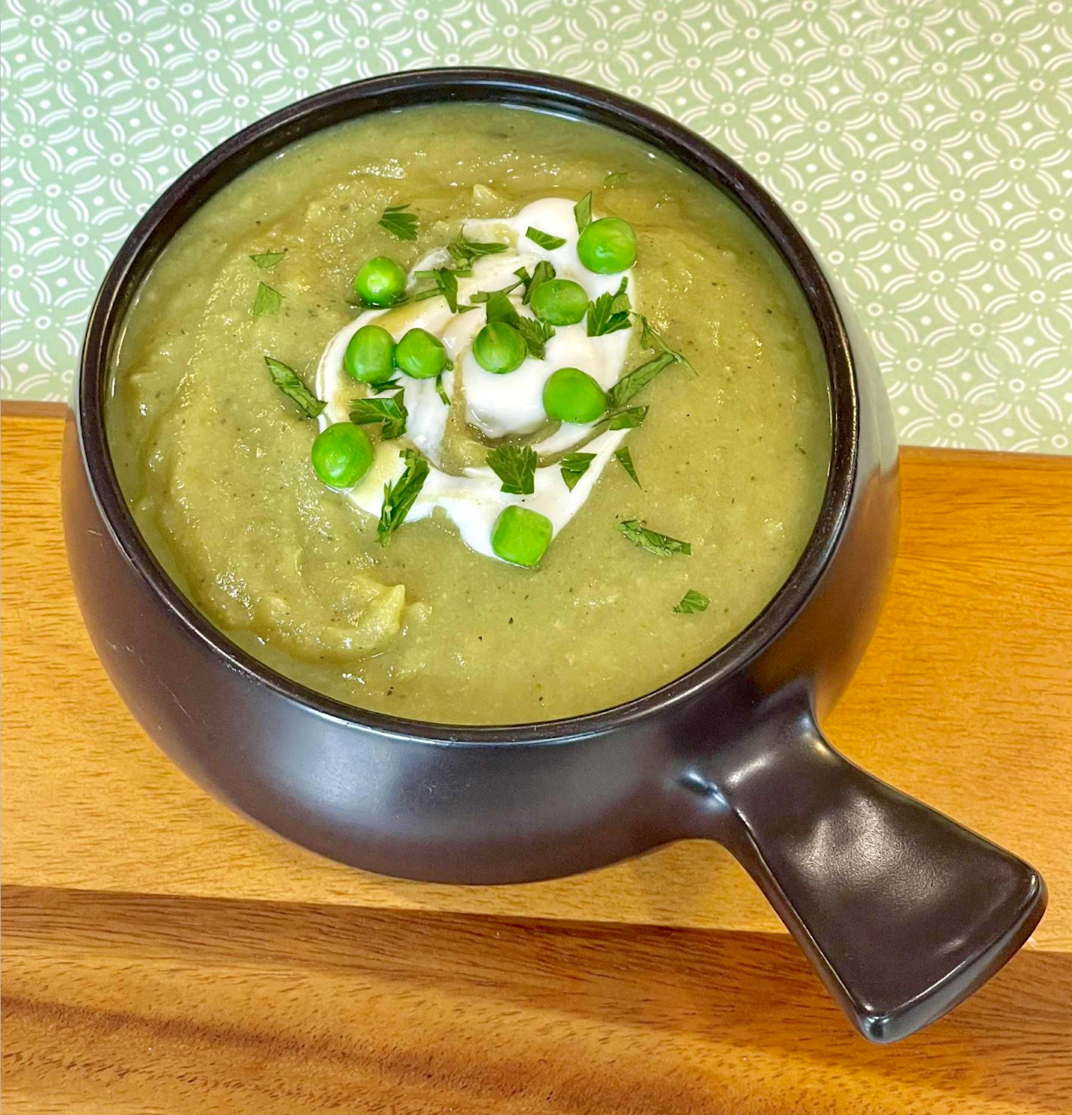 Creamy Broccoli Pea Soup ~ Oil-Free ~ Vegan ~ WFPB